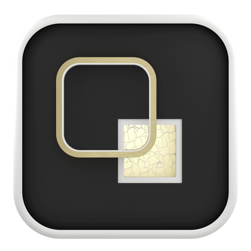 Eglo - LED stropné svietidlo LED/16,2W/230V + LED/9,2W 38x38 cm čierna/zlatá