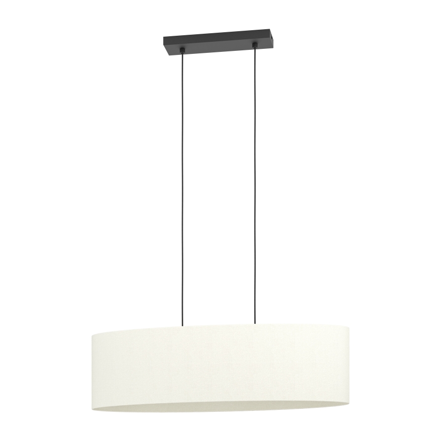 Eglo - Luster na lanku 2xE27/60W/230V biela