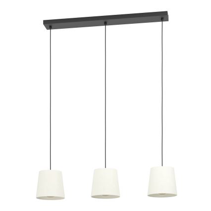 Eglo - Luster na lanku 3xE27/60W/230V biela