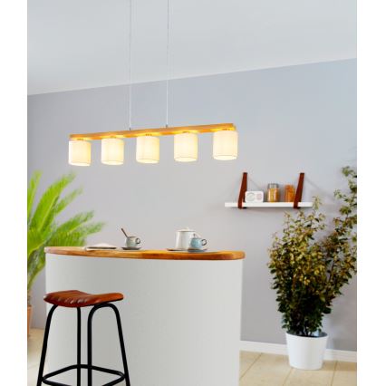 Eglo - Luster na lanku 5xE27/28W/230V - FSC certifikované