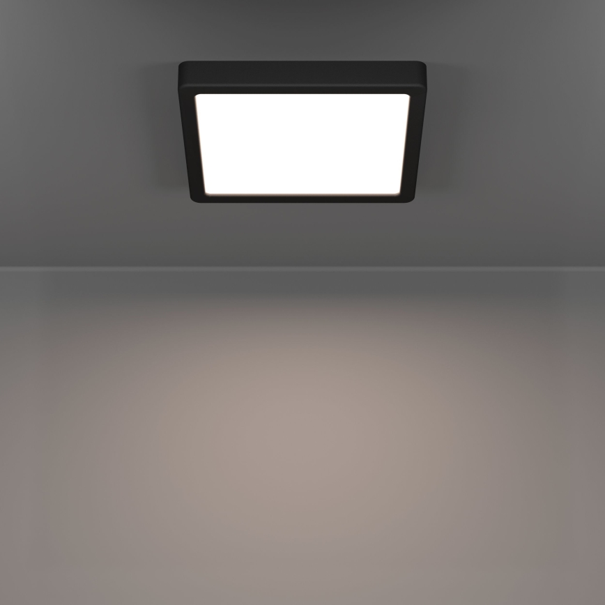 Eglo - LED stropné svietidlo LED/10,5W/230V 2700/4000/6500K 22x22cm čierne