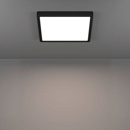 Eglo - LED stropné svietidlo LED/13W/230V 2700/4000/6500K 29x29cm čierne