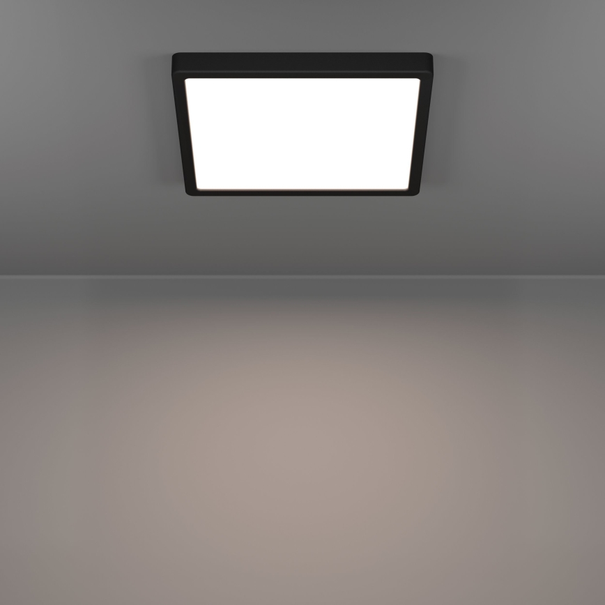 Eglo - LED stropné svietidlo LED/13W/230V 2700/4000/6500K 29x29cm čierne