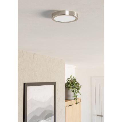 Eglo - LED stropné svietidlo LED/7,5W/230V 2700/4000/6500K pr. 16,6 cm matný chróm