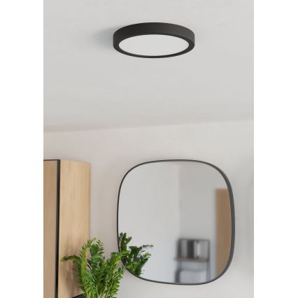 Eglo - LED kúpeľňové stropné svietidlo LED/11,5W/230V pr. 21,1 cm IP44 čierne