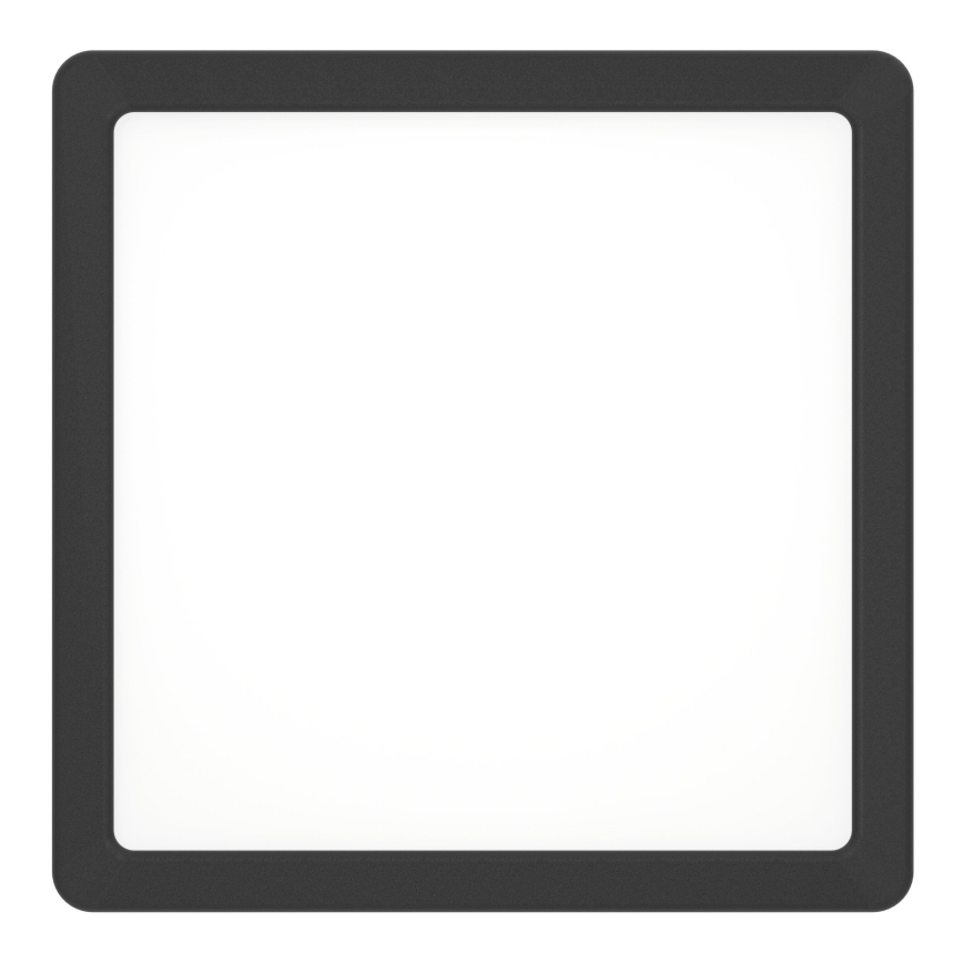 Eglo - LED Kúpeľňové stropné svietidlo LED/10,5W/230V 22x22 cm IP44 čierna