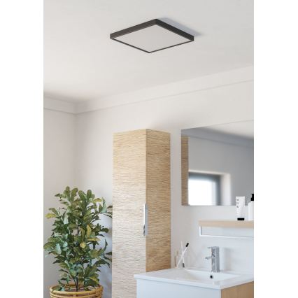 Eglo - LED kúpeľňové stropné svietidlo LED/13W/230V 29x29 cm IP44 čierna