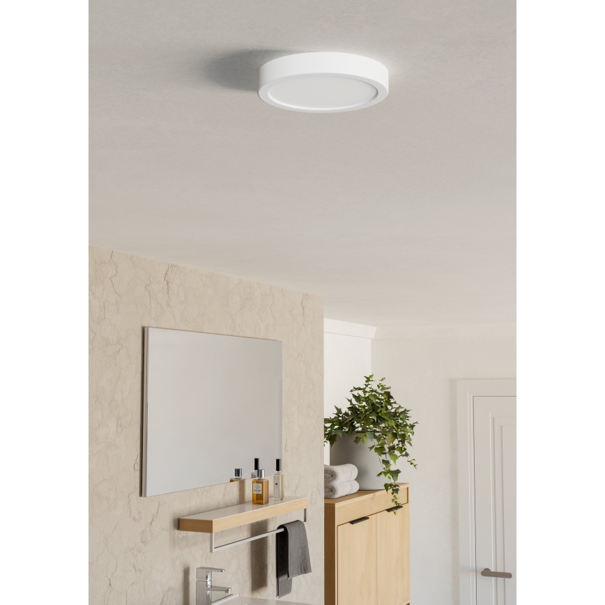 Eglo - LED kúpeľňové stropné svietidlo LED/7,5W/230V Ø 16,6 cm IP44 biele
