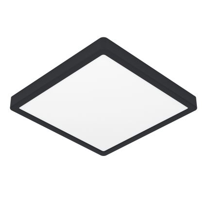 Eglo - LED RGBW stmievateľné kúpeľňové stropné svietidlo LED/13,5W/230V 2700-6500K 29,5x29,5 cm IP44 čierna