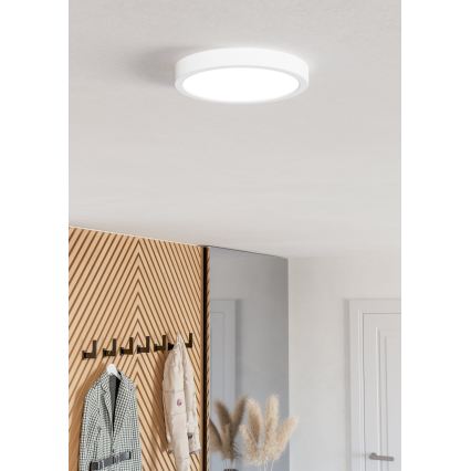 Eglo - LED RGBW Stmievateľné kúpeľňové stropné svietidlo LED/11,2W/230V 2700-6500K pr. 21,1 cm IP44 biela