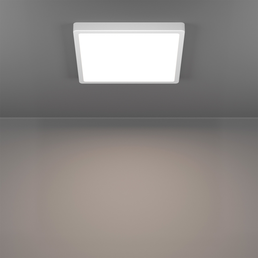 Eglo - LED RGBW stmievateľné stropné svietidlo do kúpeľne LED/13,5W/230V 2700-6500K 29,5x29,5 cm IP44 biela