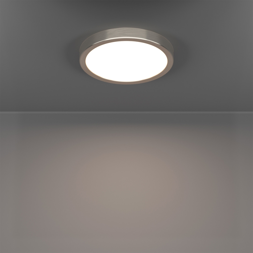 Eglo - LED RGBW stmievateľné kúpeľňové stropné svietidlo LED/11,2W/230V 2700–6500 K priemer 21,1 cm IP44 matný chróm