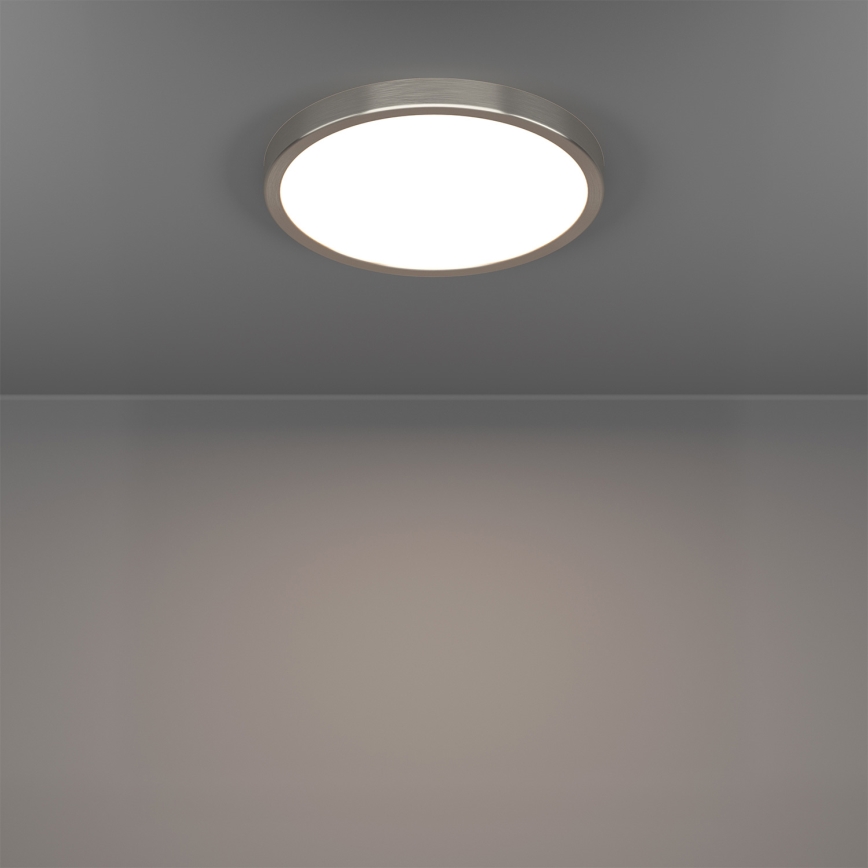 Eglo - LED RGBW stmievateľné kúpeľňové stropné svietidlo LED/14,3W/230V 2700-6500K pr. 27,8 cm IP44 matný chróm