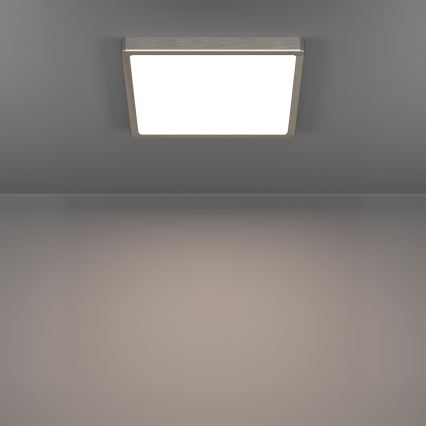 Eglo - LED RGBW Stmievateľné kúpeľňové stropné svietidlo LED/13,5W/230V 2700-6500K 29,5x29,5 cm IP44 matný chróm
