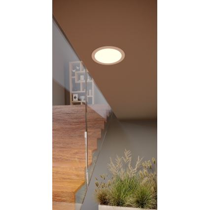 Eglo - LED zapustené svietidlo do podhľadu LED/10,5W/230V 2700/4000/6500K priemer 16,8 cm biela