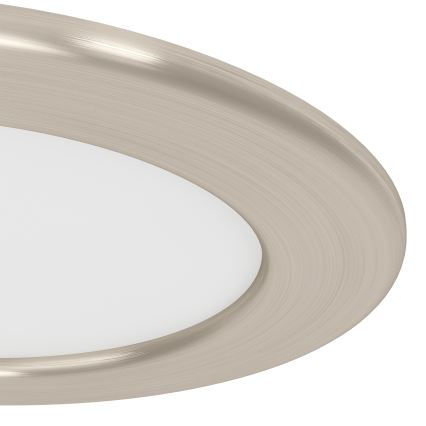 Eglo - LED zapustené stropné svietidlo LED/6,3W/230V 2700/4000/6500K pr. 11,9 cm matný chróm
