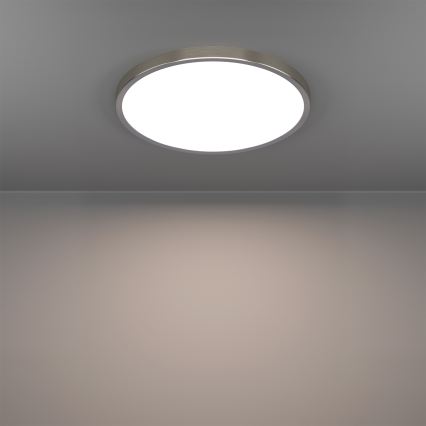 Eglo - LED RGBW stmievateľné kúpeľňové stropné svietidlo, LED 17,5 W, 230 V, 2700–6500 K, priemer 38,9 cm, IP44, matný chróm