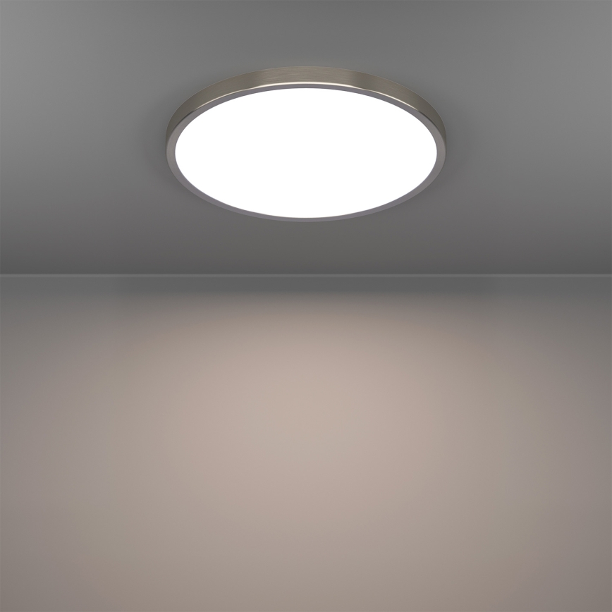 Eglo - LED RGBW stmievateľné kúpeľňové stropné svietidlo, LED 17,5 W, 230 V, 2700–6500 K, priemer 38,9 cm, IP44, matný chróm