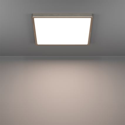 Eglo - LED RGBW Stmievateľné kúpeľňové stropné svietidlo LED/17,8W/230V 2700-6500K 39x39 cm IP44 matný chróm