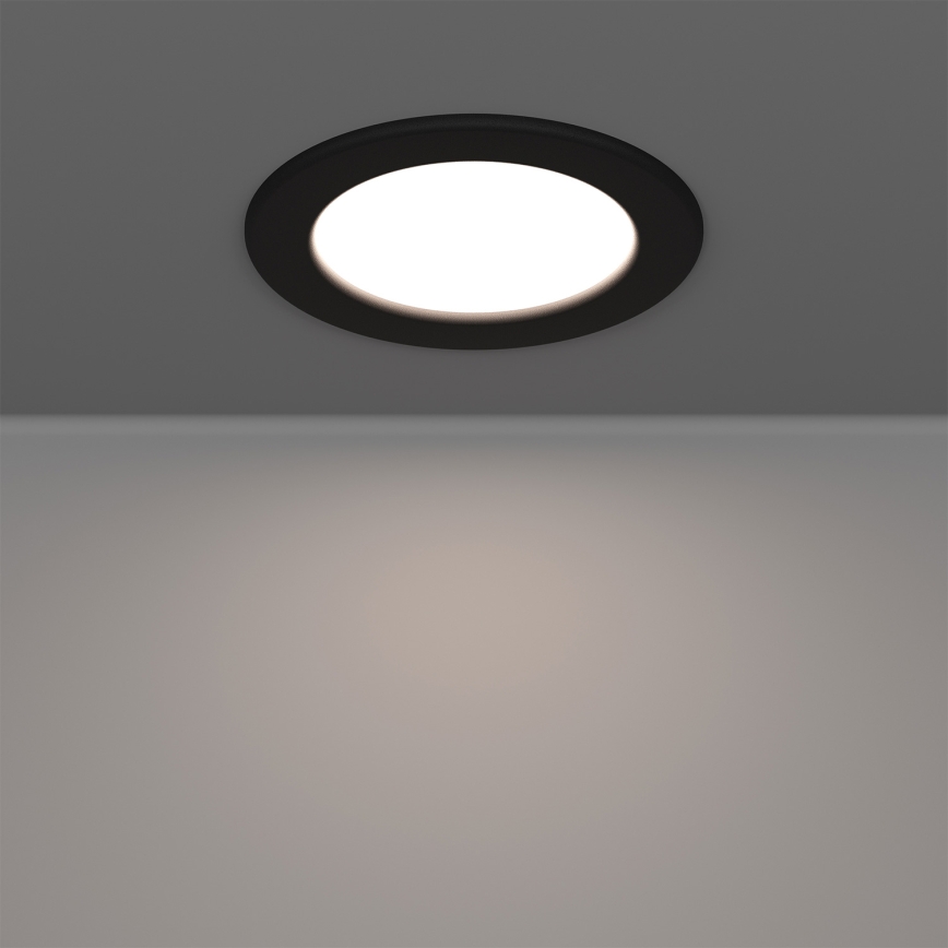 Eglo - LED RGBW stmievateľné kúpeľňové podhľadové svietidlo LED/5W/230V 2700-6500K priemer 12 cm IP44 čierne