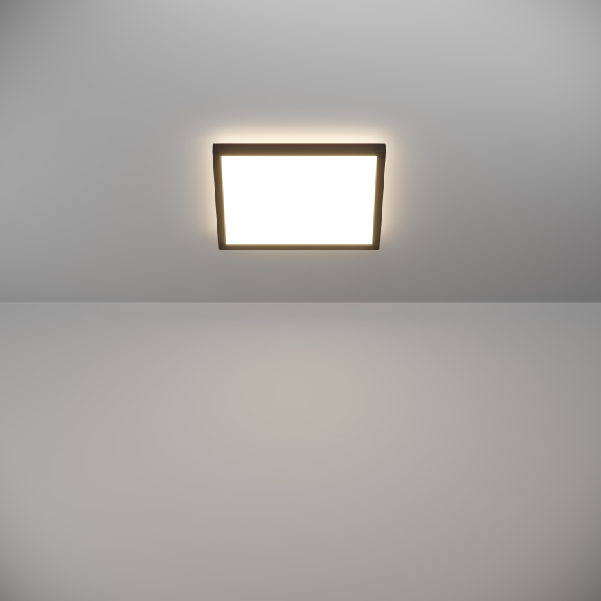 Eglo - LED Kúpeľňové stropné svietidlo LED/13,4W/230V 2700/4000/6500K 29x29 cm IP44 čierna