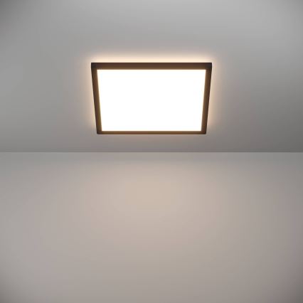 Eglo - LED Kúpeľňové stropné svietidlo LED/17,6W/230V 2700/4000/6500K 39x39 cm IP44 čierna