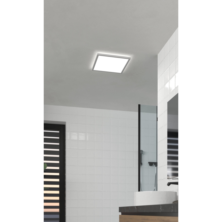 Eglo - LED Kúpeľňové stropné svietidlo LED/17,6W/230V 2700K/4000K/6500K 39x39 cm IP44 biela