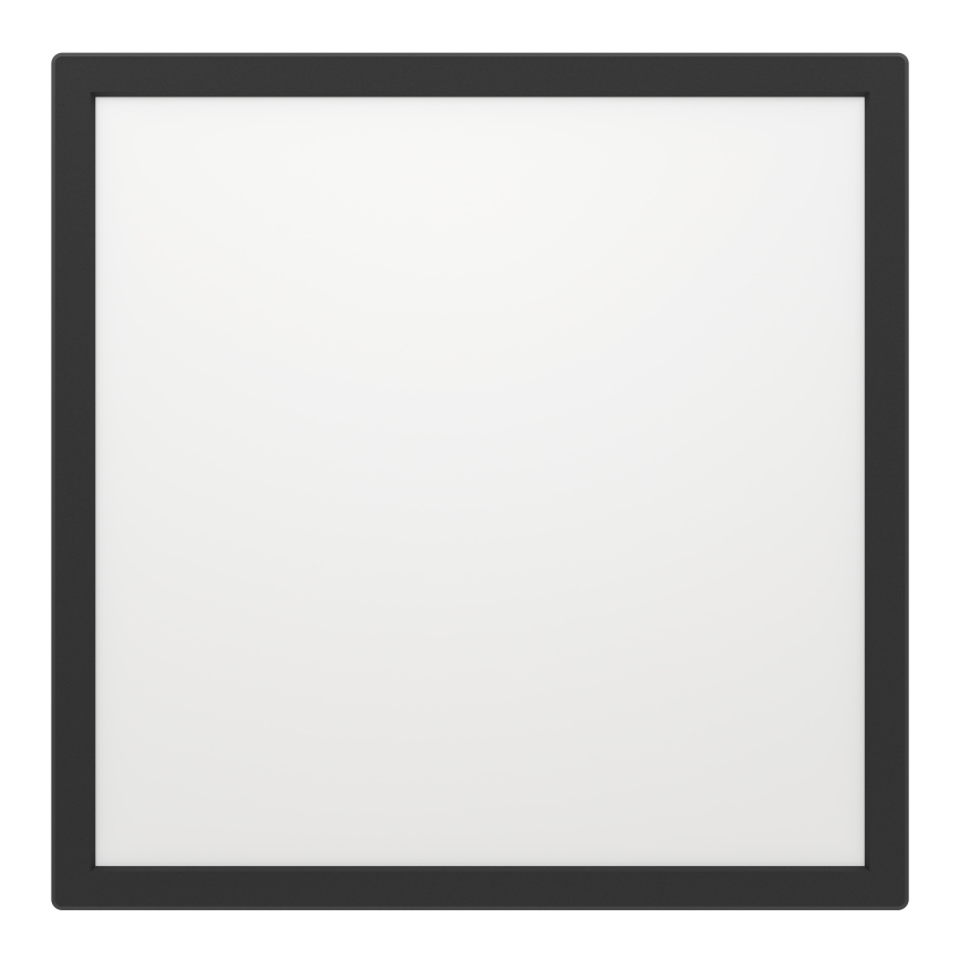 Eglo - LED Stmievateľné kúpeľňové stropné svietidlo LED/17,6W/230V 2700-6500K 39x39 cm IP44 čierna + diaľkové ovládanie