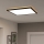Eglo 901457 - LED Stmievateľné kúpeľňové stropné svietidlo LED/17W/230V 2700-6500K 50x50 cm IP44 čierna + diaľkové ovládanie