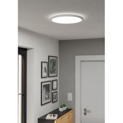 Eglo - LED Stmievateľné kúpeľňové stropné svietidlo LED/18,5W/230V 2700-6500K pr. 38,9 cm IP44 biela + diaľkové ovládanie