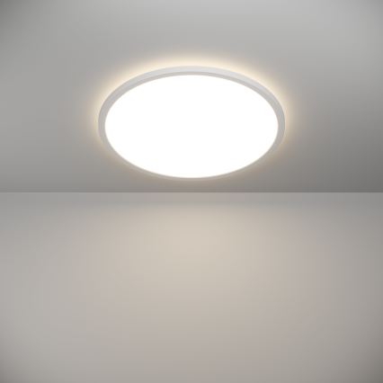 Eglo - LED Stmievateľné kúpeľňové stropné svietidlo LED/16,8W/230V 2700-6500K pr.50 cm IP44 biela + diaľkové ovládanie