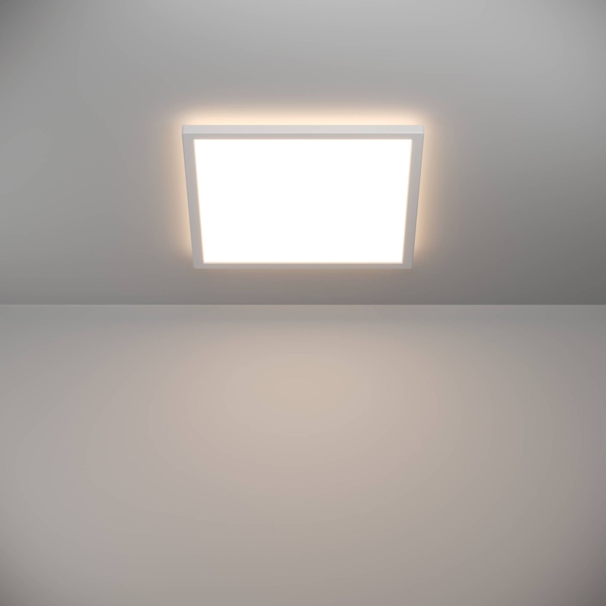 Eglo - LED Stmievateľné kúpeľňové stropné svietidlo LED/17,6W/230V 2700-6500K 39x39 cm IP44 biela + diaľkové ovládanie