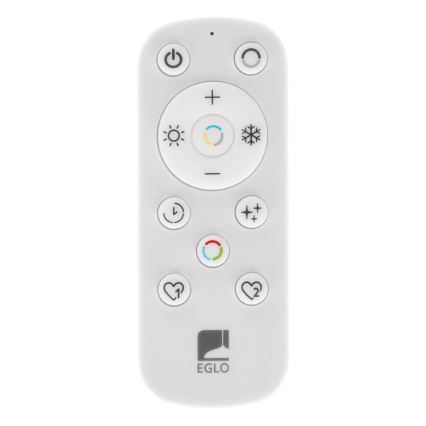 Eglo - LED Stmievateľné kúpeľňové stropné svietidlo LED/17,6W/230V 2700-6500K 39x39 cm IP44 biela + diaľkové ovládanie