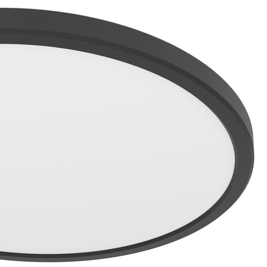 Eglo - LED RGBW Stmievateľné kúpeľňové stropné svietidlo LED/13,9W/230V 2700-6500K pr. 30 cm IP44 čierna ZigBee