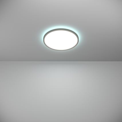 Eglo - LED RGBW Stmievateľné kúpeľňové stropné svietidlo LED/13,9W/230V 2700-6500K pr. 30 cm IP44 čierna ZigBee