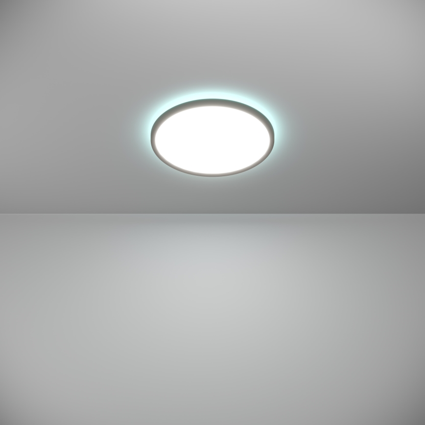 Eglo - LED RGBW Stmievateľné kúpeľňové stropné svietidlo LED/13,9W/230V 2700-6500K pr. 30 cm IP44 čierna ZigBee