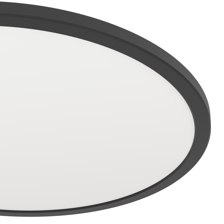 Eglo - LED RGBW Stmievateľné kúpeľňové stropné svietidlo LED/16,8W/230V 2700-6500K pr. 50 cm IP44 čierna ZigBee