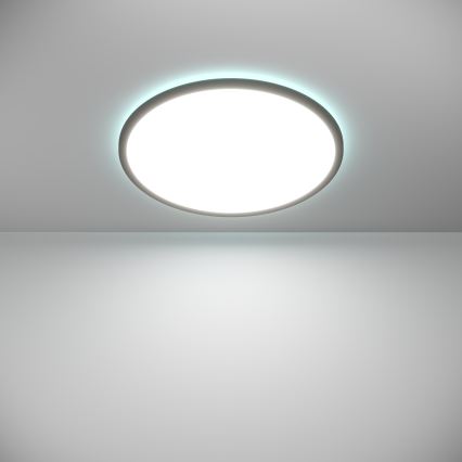 Eglo - LED RGBW Stmievateľné kúpeľňové stropné svietidlo LED/16,8W/230V 2700-6500K pr. 50 cm IP44 čierna ZigBee