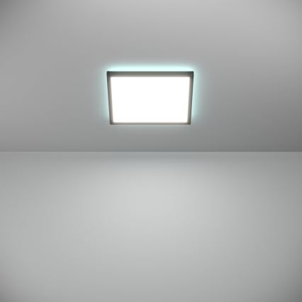 Eglo - LED RGBW Stmievateľné kúpeľňové stropné svietidlo LED/13,4W/230V 2700-6500K 29x29 cm IP44 čierna