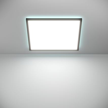Eglo - LED RGBW Stmievateľné kúpeľňové stropné svietidlo LED/17W/230V 2700-6500K 50x50cm IP44 čierna ZigBee