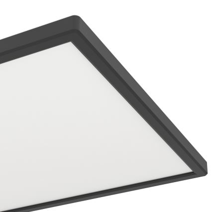 Eglo - LED RGBW Stmievateľné kúpeľňové stropné svietidlo LED/17,2W/230V 2700-6500K 30x57cm IP44 čierna ZigBee