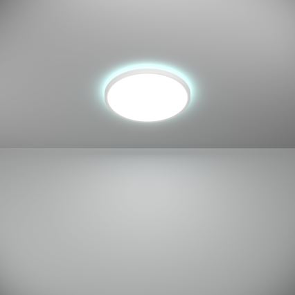 Eglo - LED RGBW Stmievateľné kúpeľňové stropné svietidlo LED/13,9W/230V 2700-6500K pr. 30 cm IP44 biela ZigBee