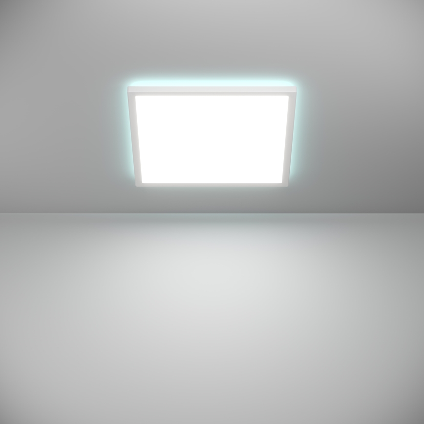 Eglo - LED RGBW Stmievateľné kúpeľňové stropné svietidlo LED/17,6W/230V 2700-6500K 39x39 cm IP44 biela ZigBee