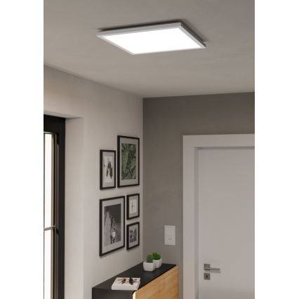 Eglo - LED RGBW Stmievateľné kúpeľňové stropné svietidlo LED/17,6W/230V 2700-6500K 39x39 cm IP44 biela ZigBee