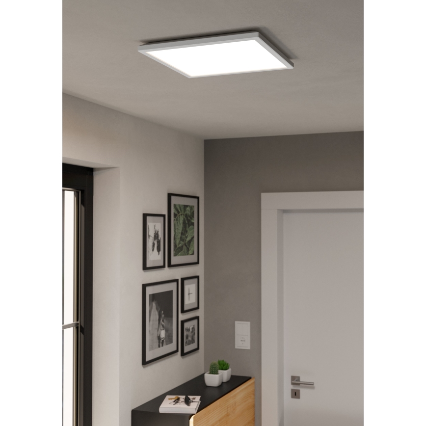 Eglo - LED RGBW Stmievateľné kúpeľňové stropné svietidlo LED/17,6W/230V 2700-6500K 39x39 cm IP44 biela ZigBee