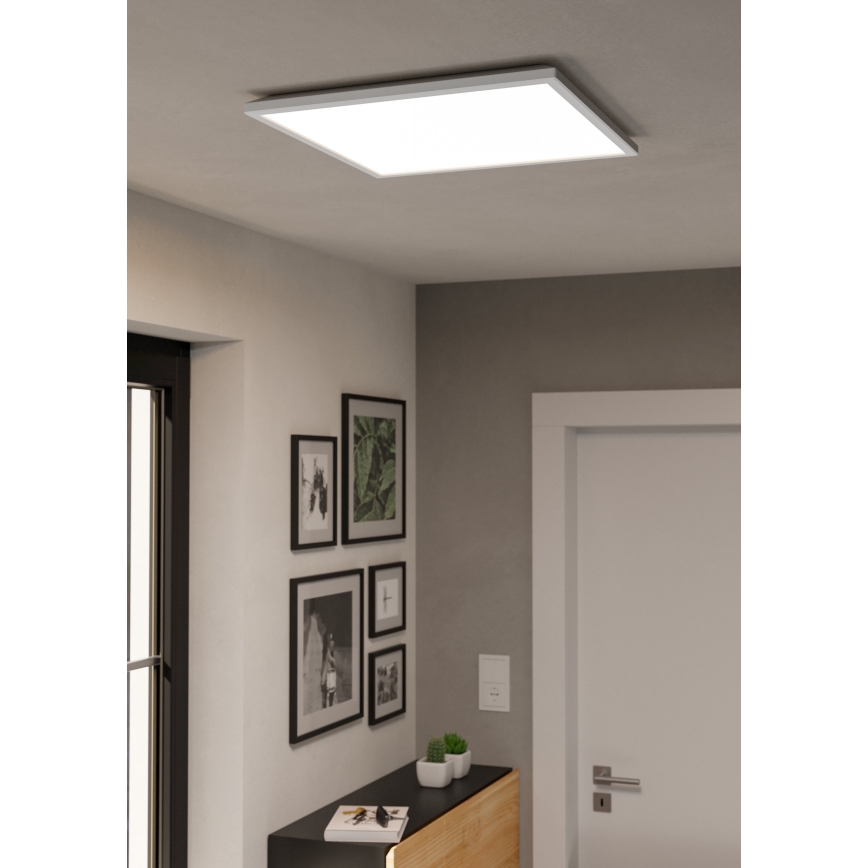 Eglo - LED RGBW Stmievateľné kúpeľňové stropné svietidlo LED/17W/230V 2700-6500K 50x50 cm IP44 biela ZigBee