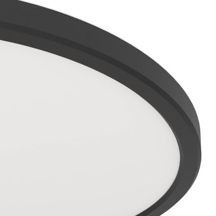 Eglo - LED kúpeľňové stropné svietidlo LED/16,4 W/230 V priemer 30 cm IP54 čierna