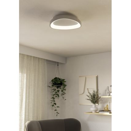 Eglo - LED Stmievateľné stropné svietidlo LED/12W/230V 2700-6500K biela + diaľkové ovládanie