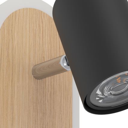 Eglo - LED Nástenné bodové svietidlo LED/7W/230V hnedá/čierna