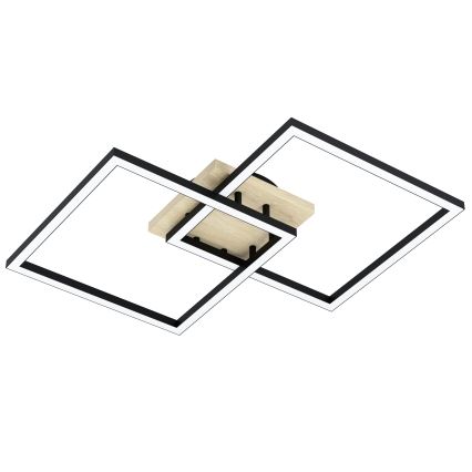 Eglo - LED Stmievateľný prisadený luster 4xLED/32W/230V 2700-6500K hnedá/čierna